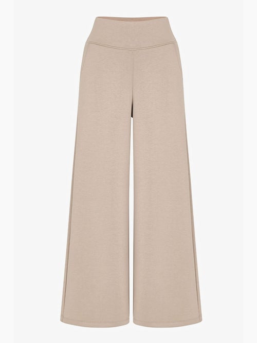 Pantalón de mujer de pierna ancha y tiro alto penti - Kiabi