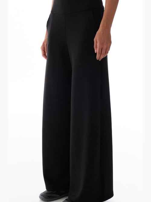 Pantalón de mujer de pierna ancha y tiro alto penti - Kiabi