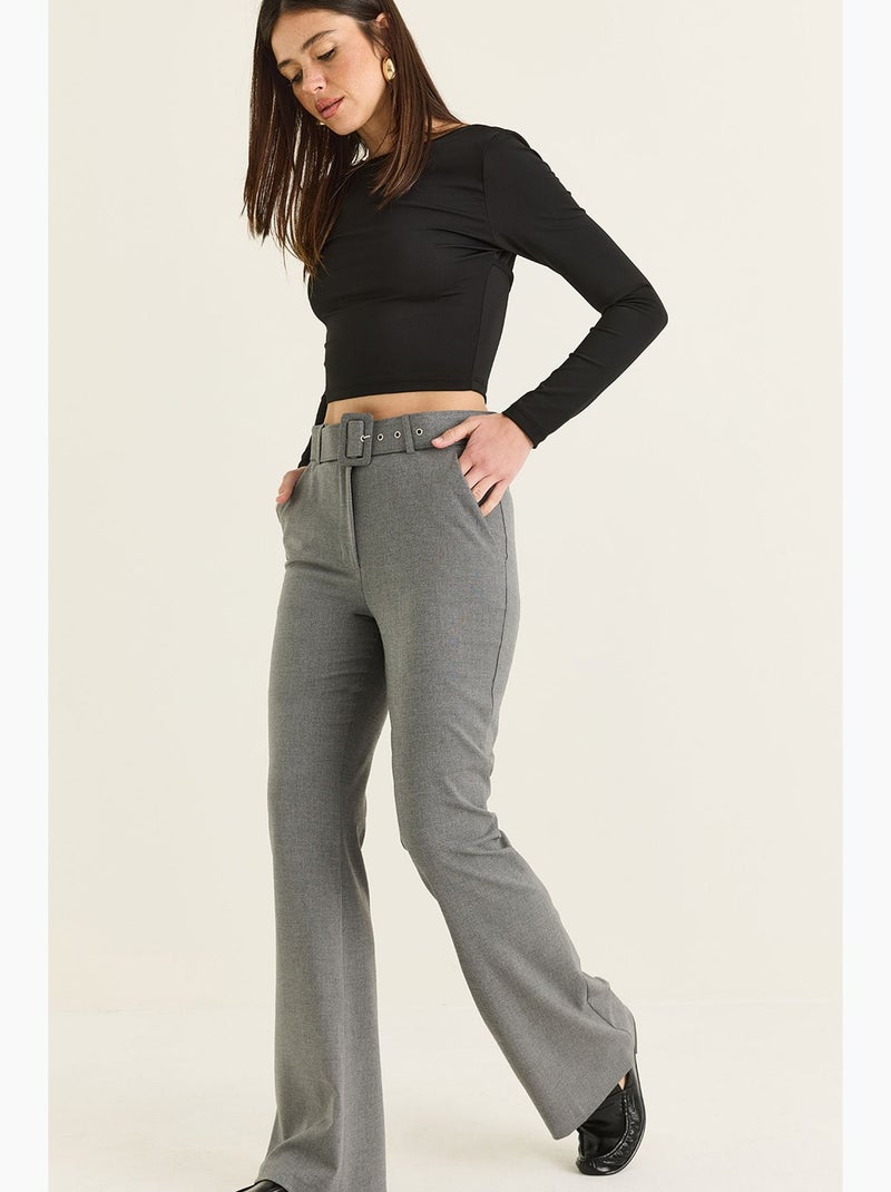 Pantalón de mujer lucci Gris - Kiabi