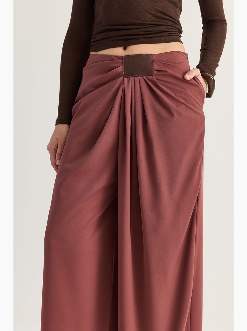 Pantalón de mujer lucci Rojo burdeos - Kiabi