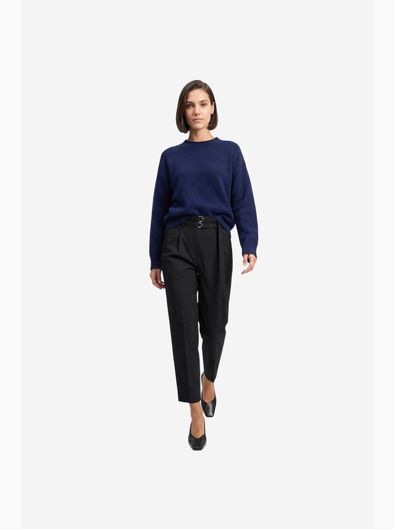 Pantalón de mujer recto dilvin Negro - Kiabi