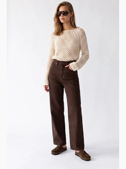 Pantalón de mujer recto mixray - Kiabi