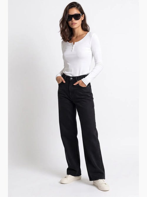 Pantalón de mujer recto mixray - Kiabi