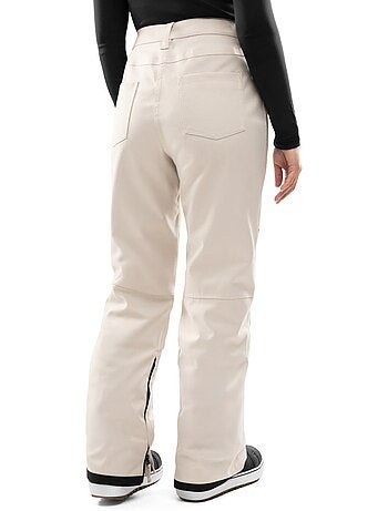 Pantalón de nieve hardshell mujer esquí y nieve mujer p2-w naeba