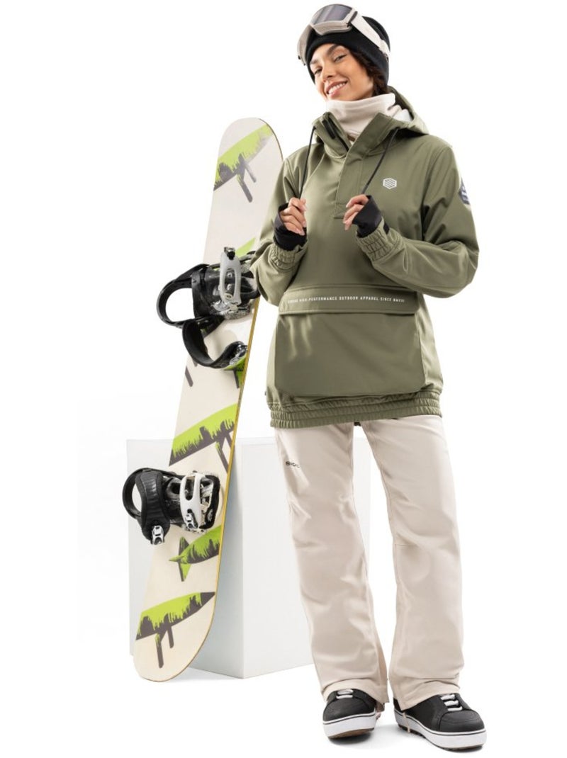 Pantalón de nieve hardshell mujer esquí y nieve mujer p2-w naeba Beige - Kiabi