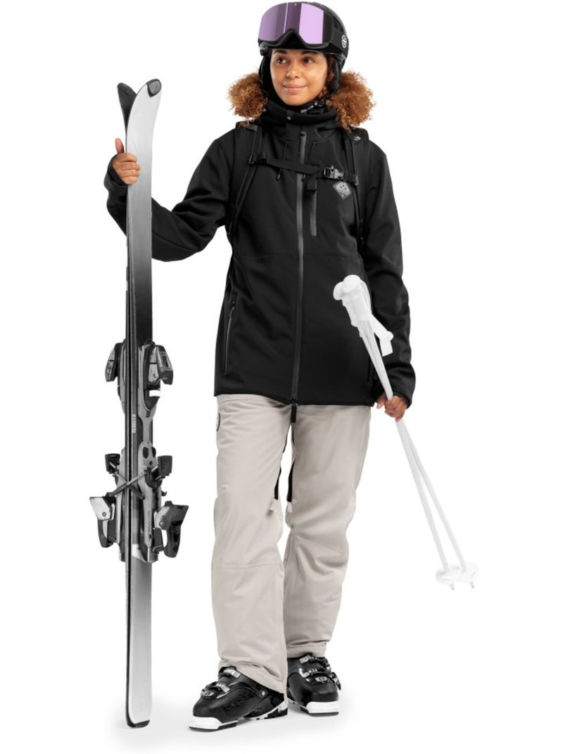 Pantalón de nieve mujer esquí y nieve mujer p1-w groot Beige - Kiabi