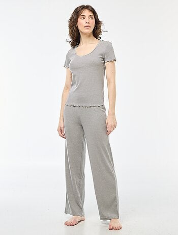 Pantalón de noche de canalé