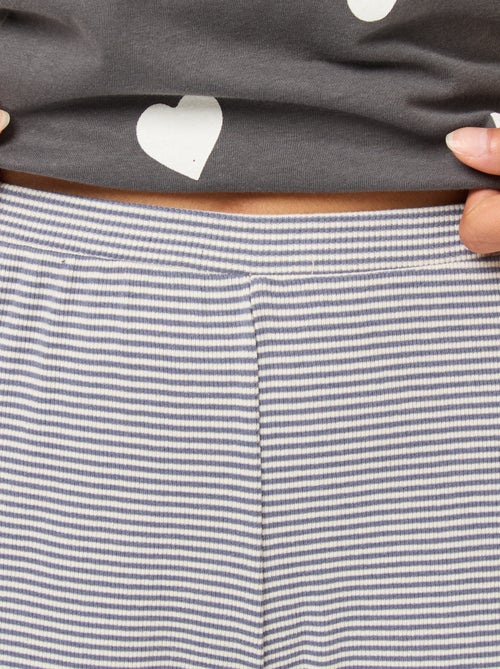 Pantalón de noche de canalé - Kiabi Pantalón de noche de canalé - Kiabi