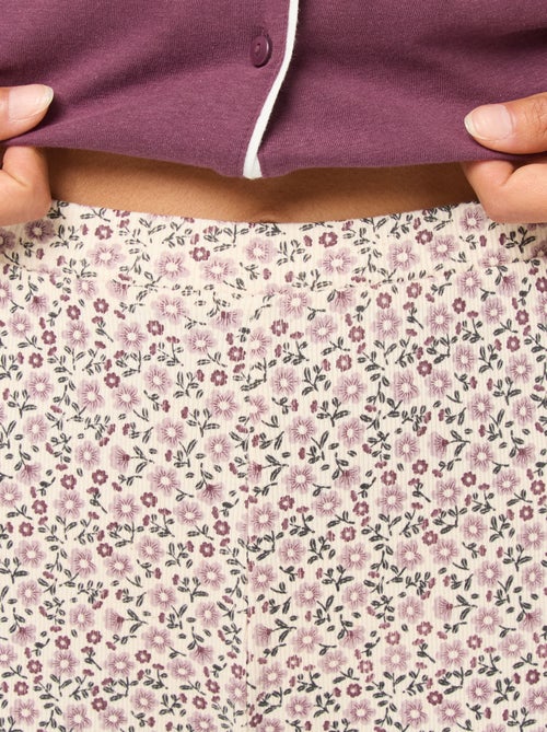 Pantalón de noche de canalé - Kiabi Pantalón de noche de canalé - Kiabi