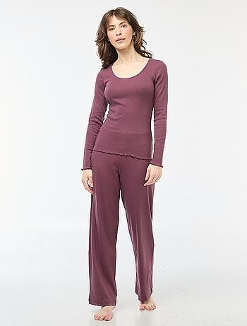 Pantalón de noche de canalé