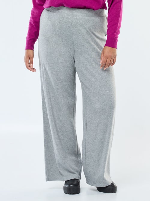 Pantalón de pana ancho liso - Kiabi