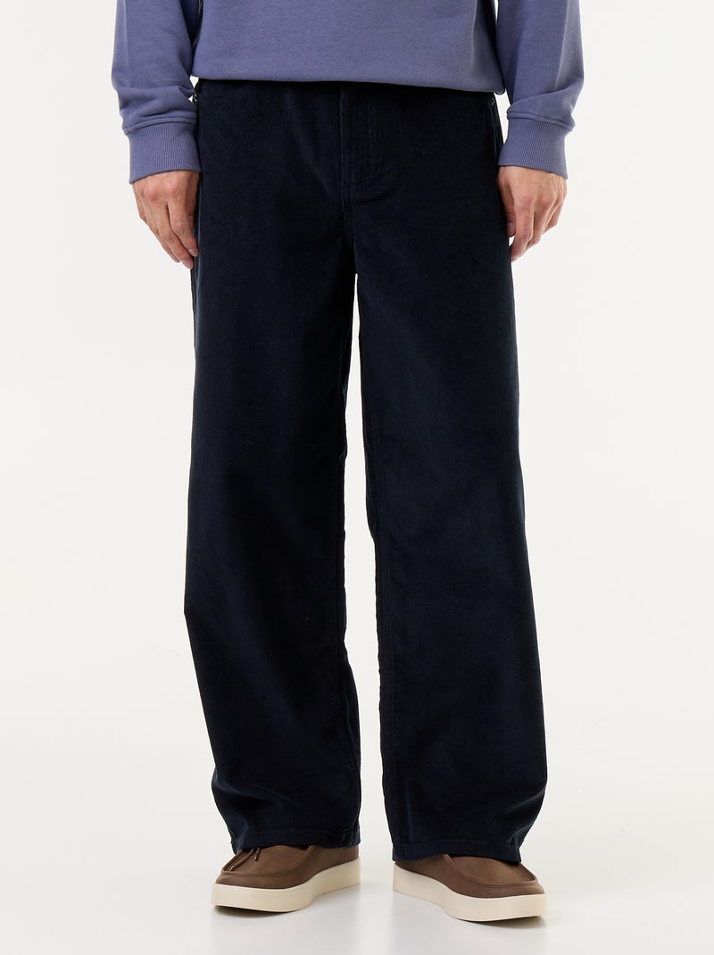 Pantalón de pana Azul - Kiabi