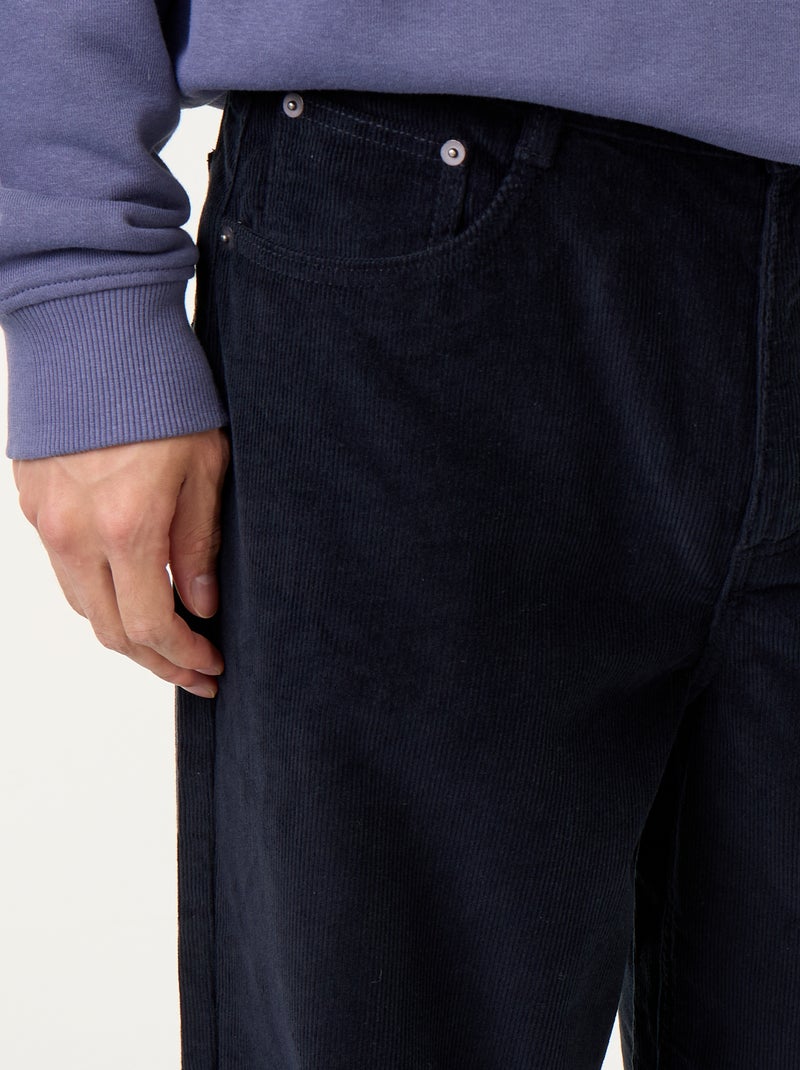 Pantalón de pana Azul - Kiabi