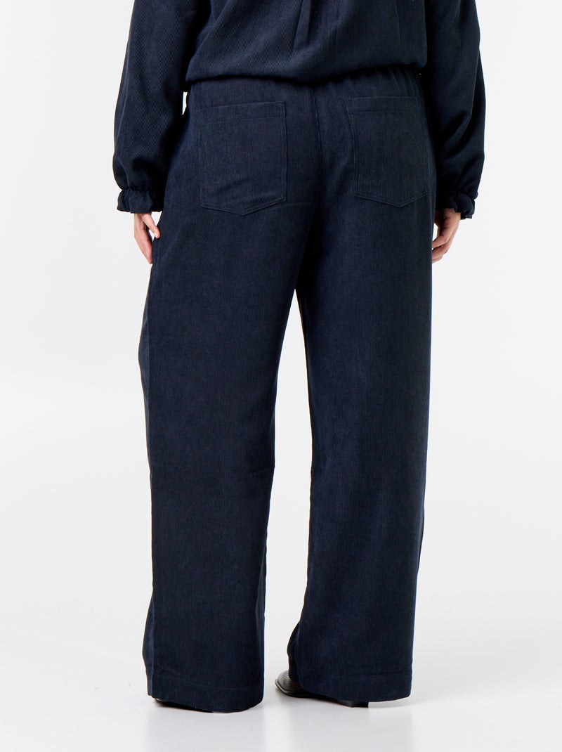 Pantalón de pana Azul - Kiabi
