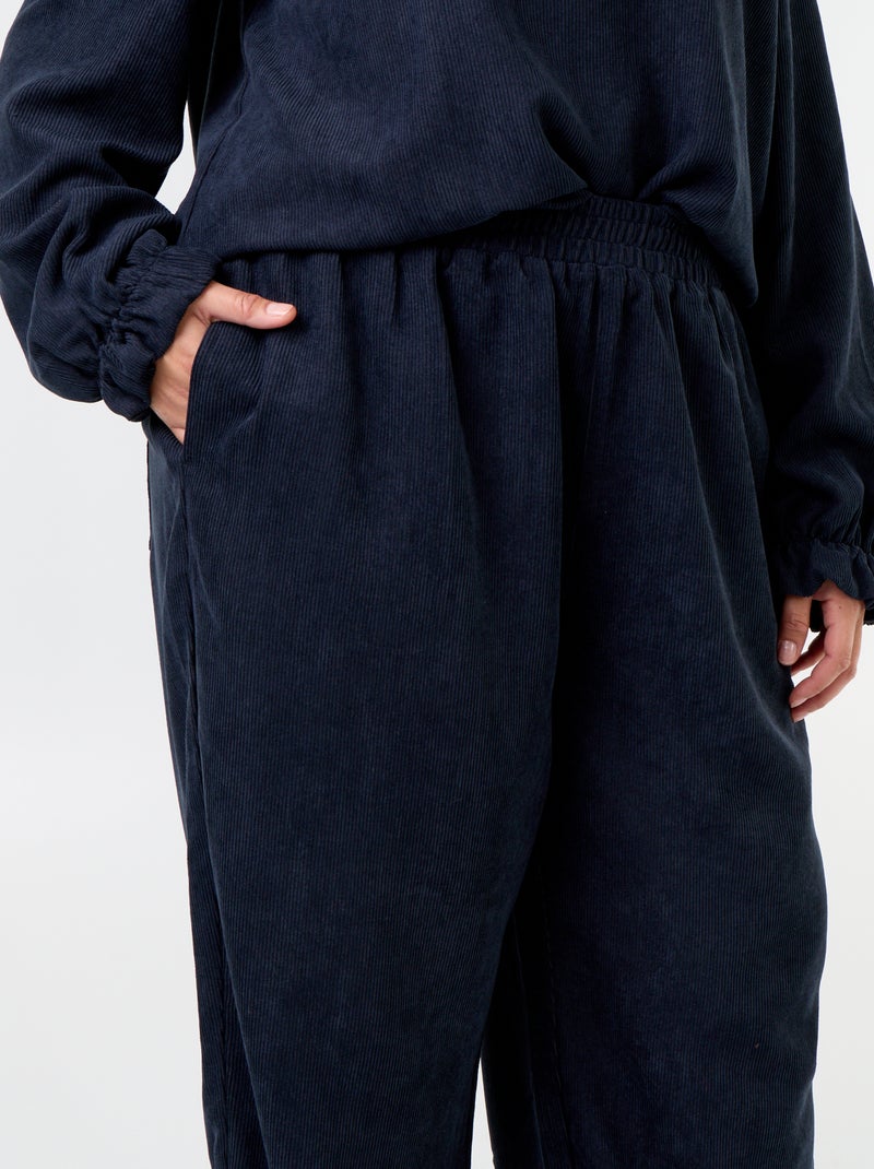Pantalón de pana Azul - Kiabi