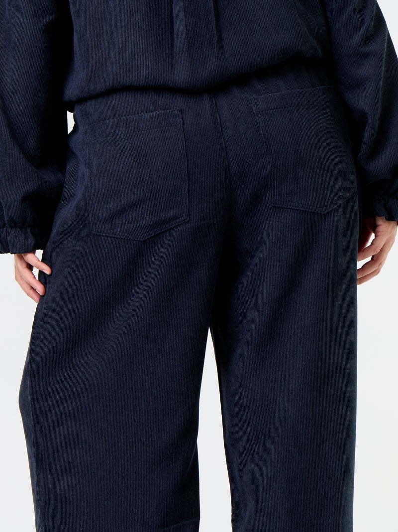 Pantalón de pana Azul - Kiabi