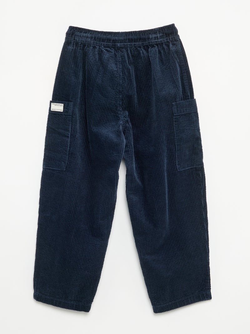 Pantalón de pana Azul - Kiabi