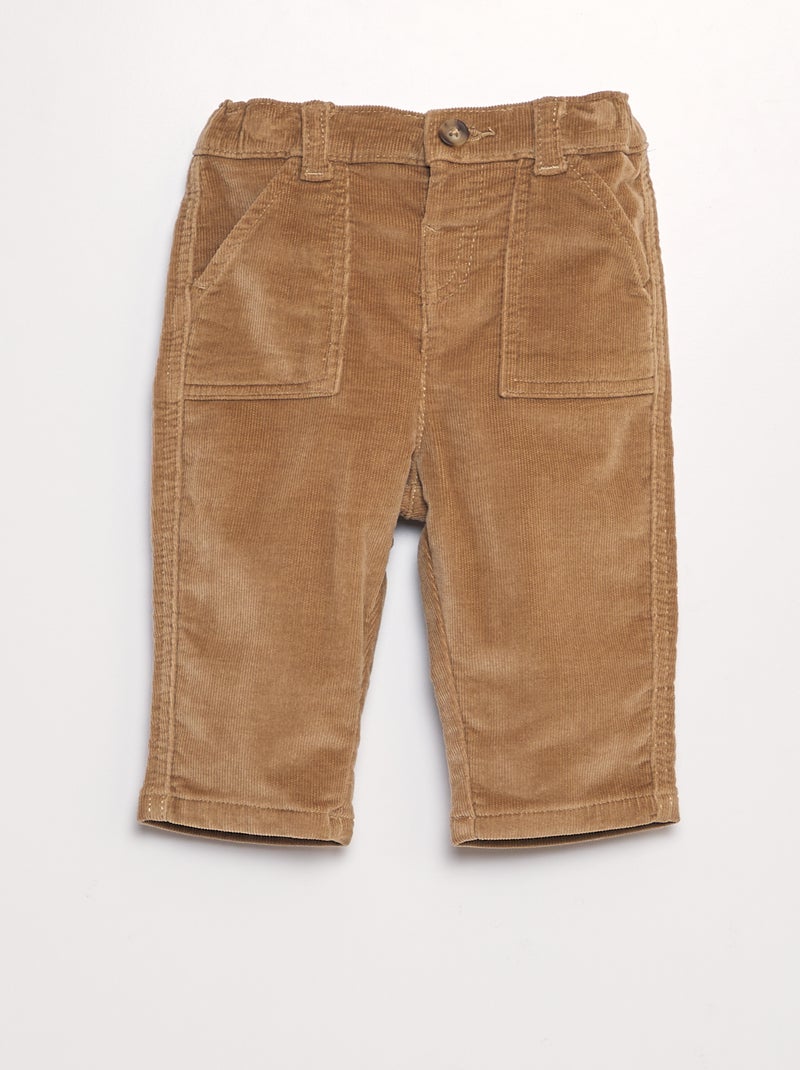 Pantalón de pana BEIGE - Kiabi