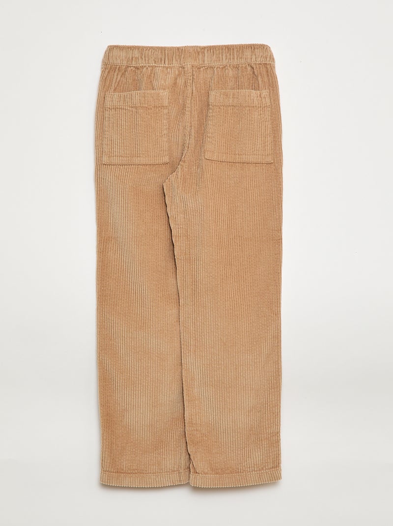 Pantalón de pana Beige - Kiabi