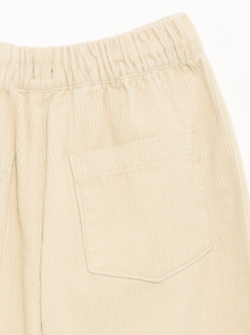 Pantalón de pana Beige - Kiabi