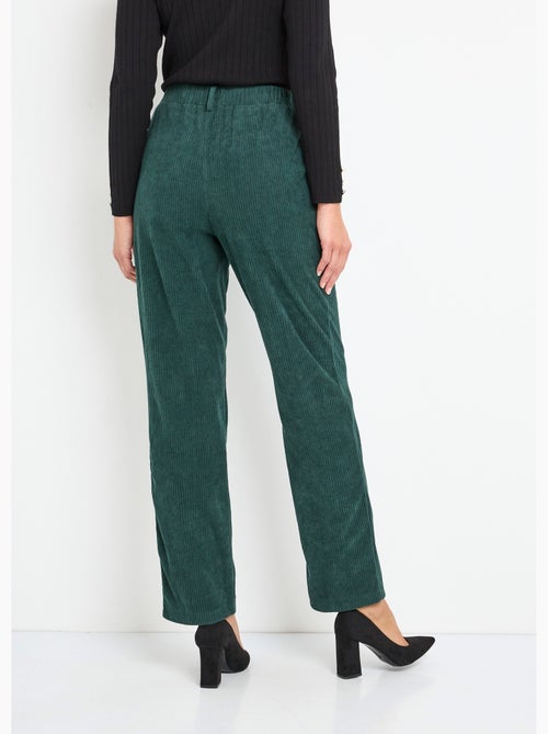 Pantalón de pana con cintura elástica - Afibel - Kiabi Pantalón de pana con cintura elástica - Afibel - Kiabi