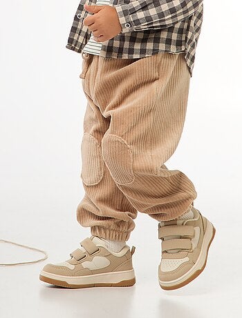 Pantalón de pana con cintura elástica
