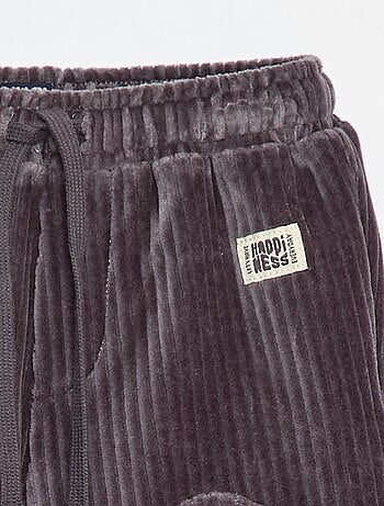 Pantalón de pana con cintura elástica