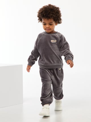 Pantalón de pana con cintura elástica