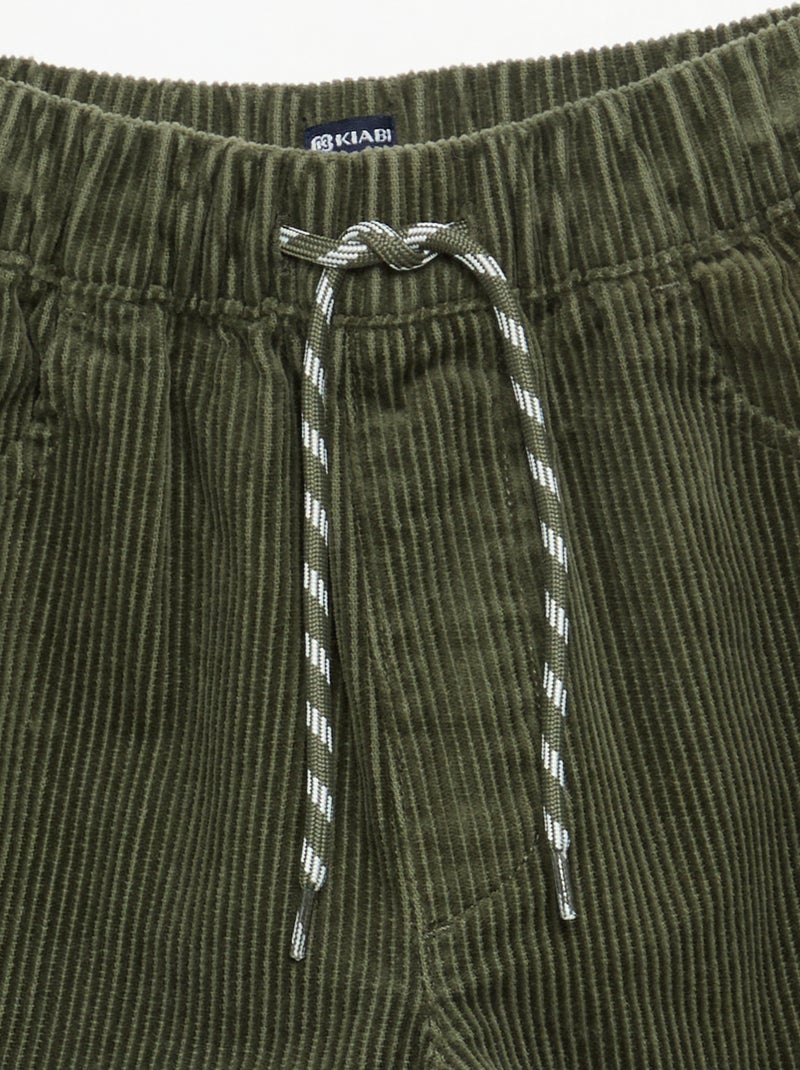 Pantalón de pana Kaki - Kiabi
