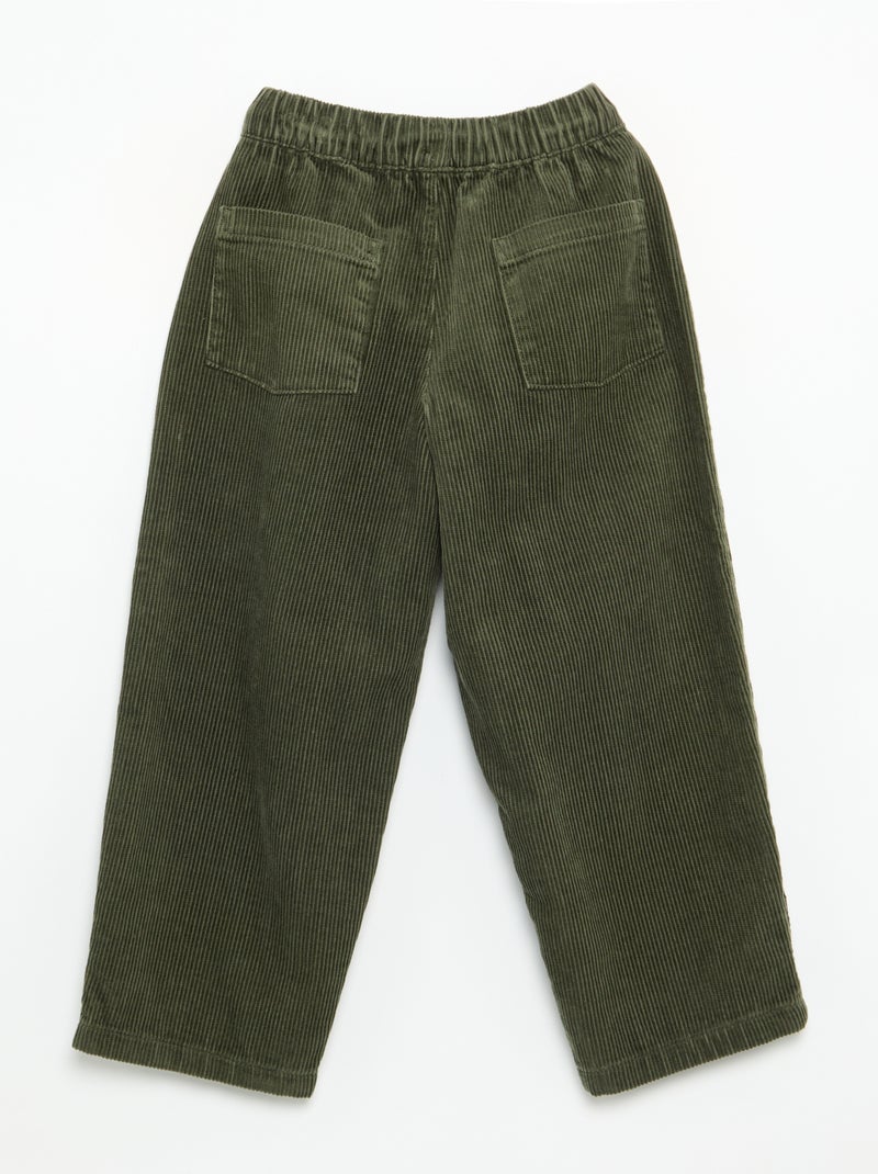 Pantalón de pana Kaki - Kiabi