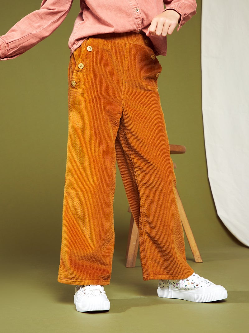Pantalón de pana MARRON - Kiabi