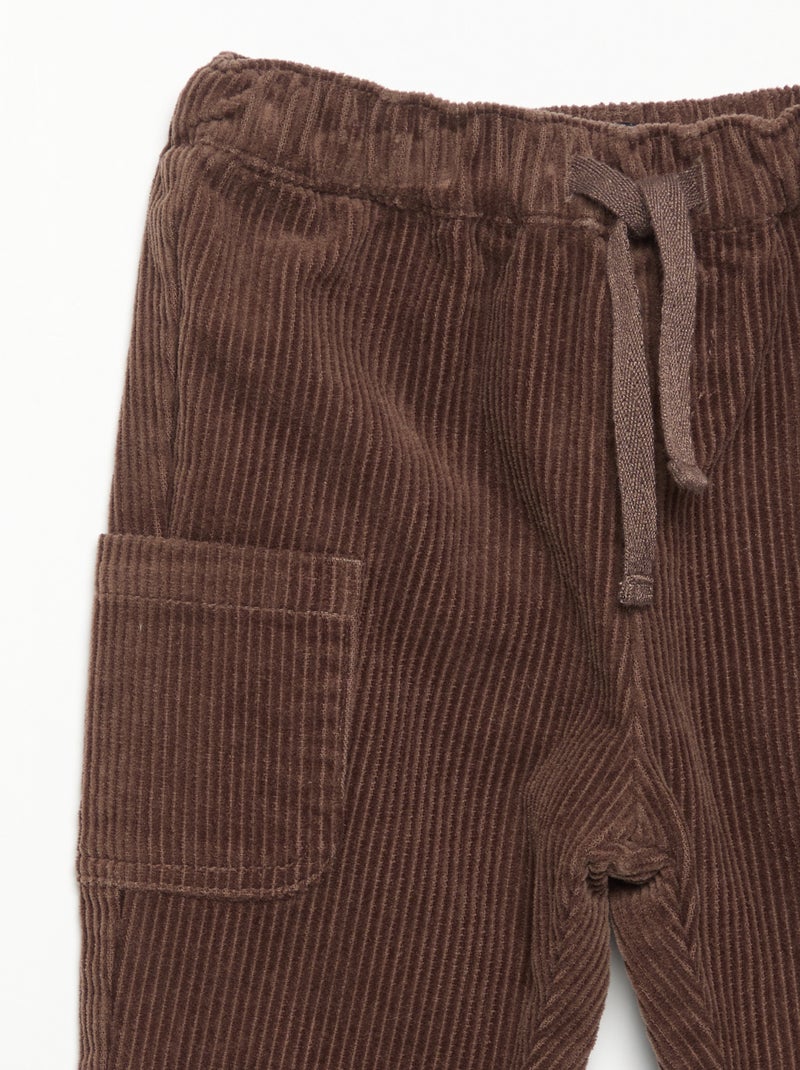 Pantalón de pana Marron - Kiabi