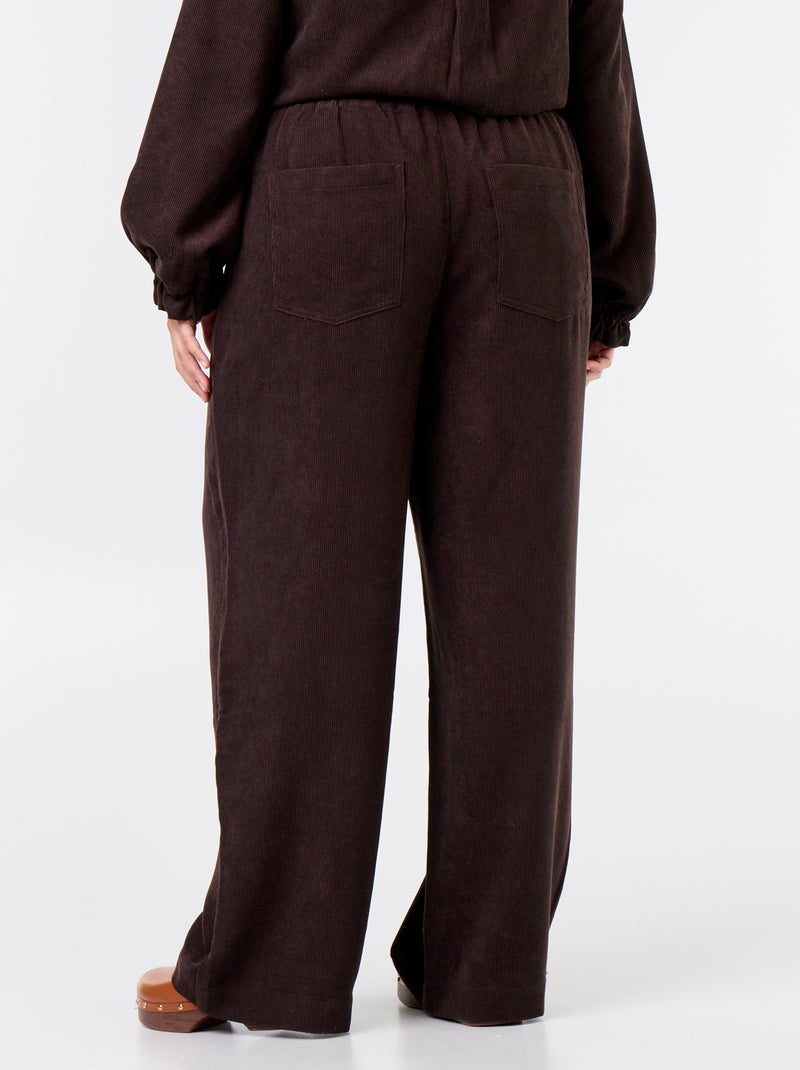 Pantalón de pana Marron - Kiabi