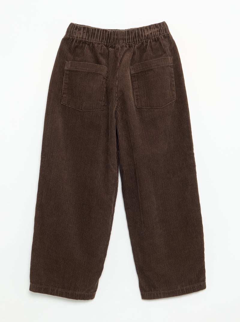 Pantalón de pana Marron - Kiabi
