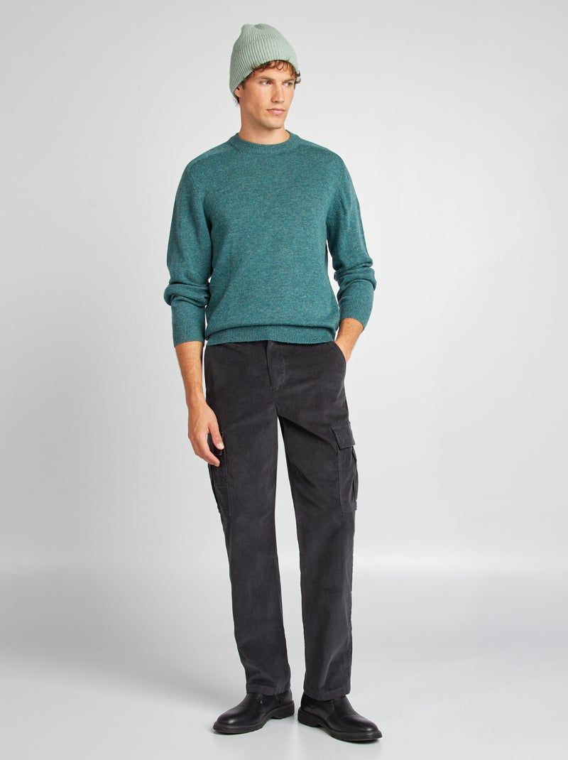 Pantalón de pana NEGRO - Kiabi