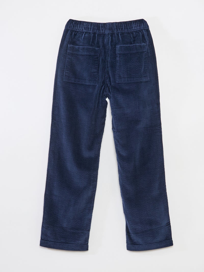 Pantalón de pana Negro - Kiabi