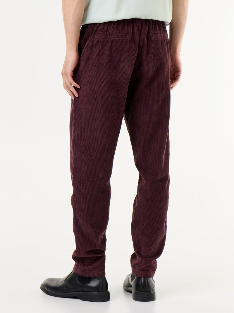 Pantalón de pana Purpura - Kiabi