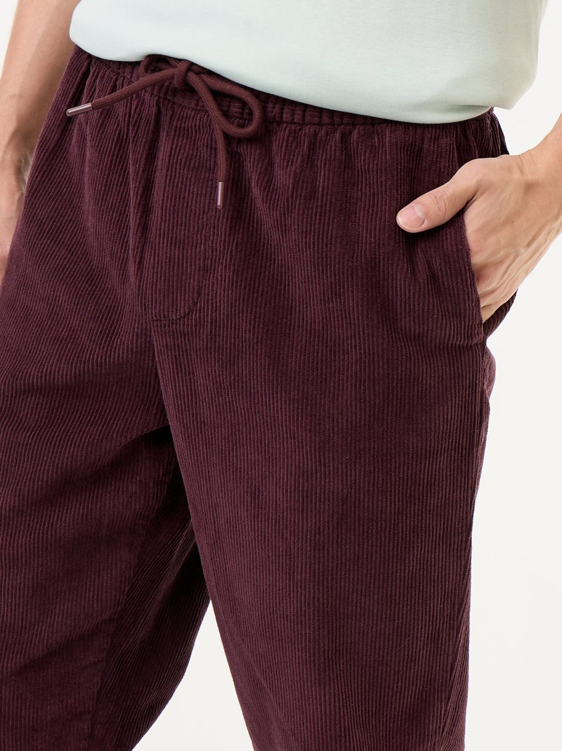 Pantalón de pana Purpura - Kiabi