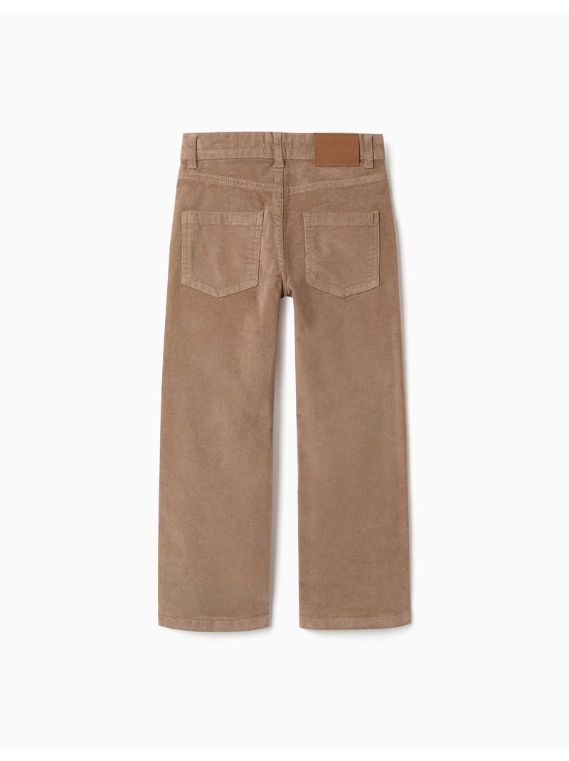 Pantalón de pana recto Beige - Kiabi