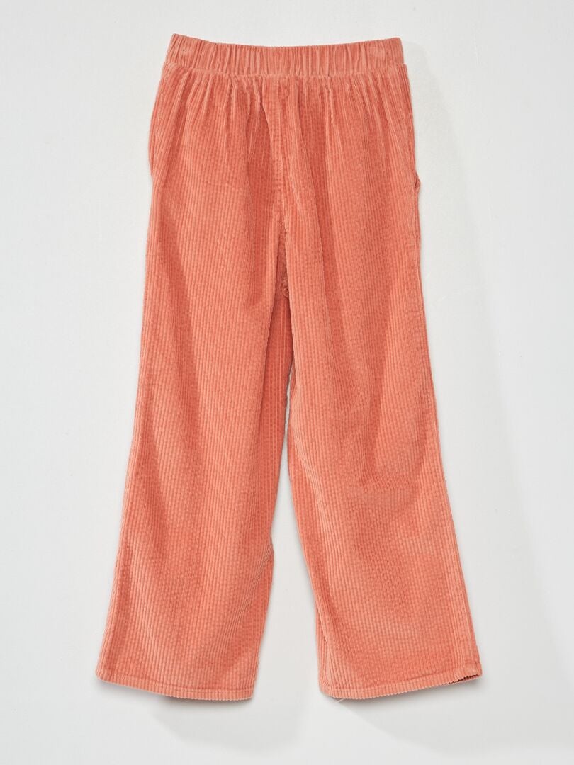 Pantalón de pana rosa - Kiabi