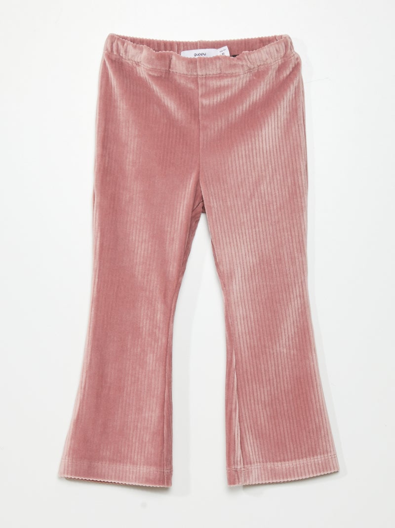 Pantalón de pana ROSA - Kiabi