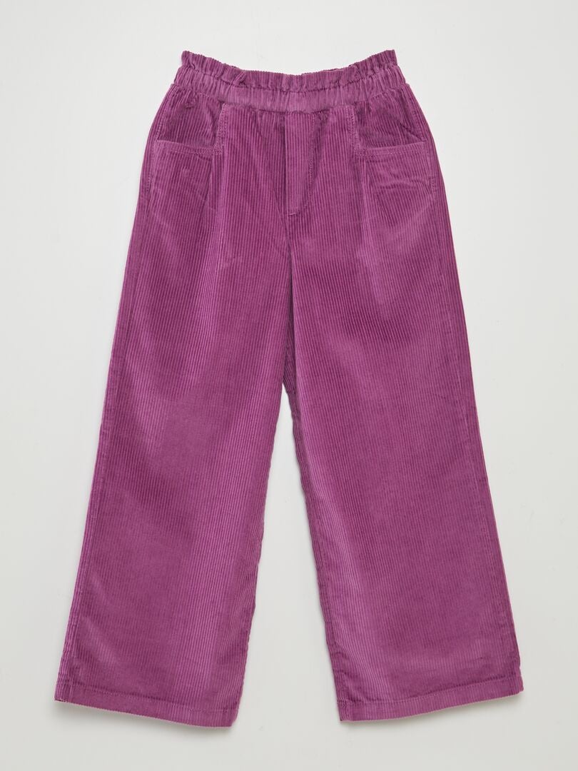 Pantalón de pana ROSA - Kiabi