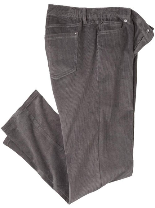 Pantalón de pana stretch confort 5 bolsillos - Kiabi Pantalón de pana stretch confort 5 bolsillos - Kiabi