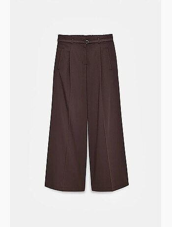 Pantalón de pernera ancha con cinturón dilvin
