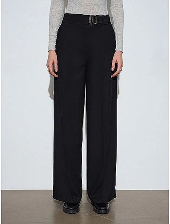 Pantalón de pernera ancha con cinturón dilvin