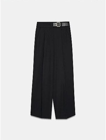 Pantalón de pernera ancha con cinturón dilvin