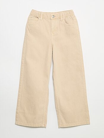 Pantalón de pernera ancha de cintura ajustable