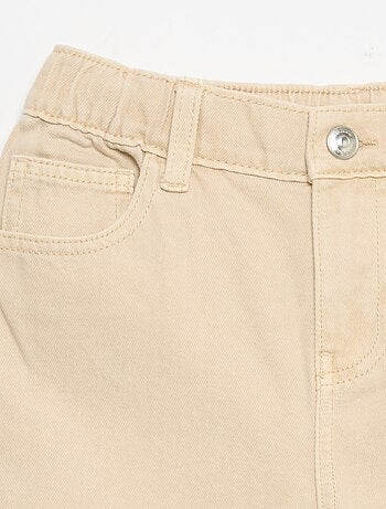 Pantalón de pernera ancha de cintura ajustable