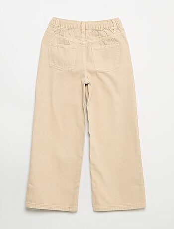 Pantalón de pernera ancha de cintura ajustable