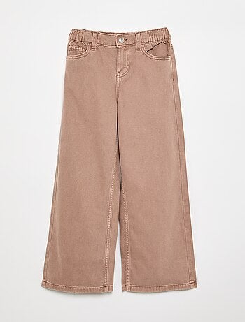 Pantalón de pernera ancha de cintura ajustable